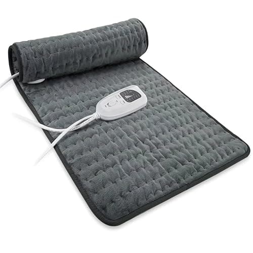 Heating Pad Electric Heat Pad, Hot Heated Pad,Moist Heat Heating Pad Moist and Dry Heat,Multiple Temp and Timer Settings (Gray green, 24"X12") - Image 1
