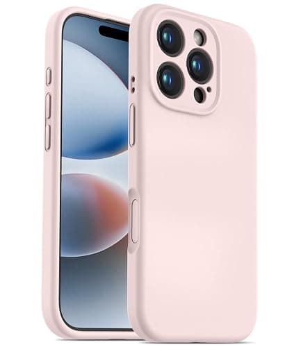 OTOFLY Designed for iPhone 16 Pro Case,[Camera Control Button Coverage][12FT Military-Grade Protection] Silicone Shockproof Slim Cover Women Men 16 Pro Phone Case 6.3 inch, Chalk Pink - Image 1