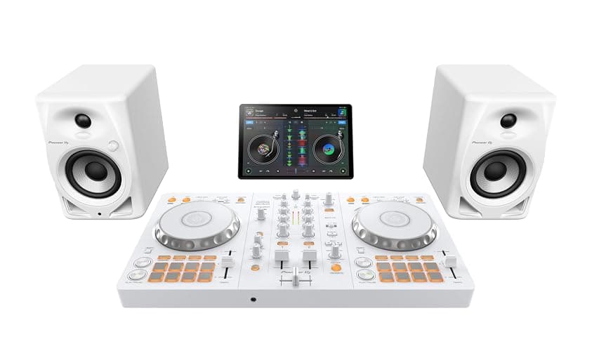 Pioneer DJ DDJ-FLX4 Contrôleur DJ à 2 jeux et Serato – Blanc, édition limitée thumbnail 8