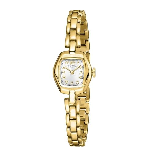 Diaofendi Small Gold Women's Watch,Stainless Steel Band Vintage Ladies Womens Gold Watch Luxury Bracelet Tools Included,Water Resistant - Image 1