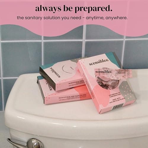 Scensibles Personal Care Disposal Bags (50 Count) - For Tampons, Pads, Liners, Condoms & More - Discreet, Hygienic & Odor-Reducing Disposal Solution thumbnail 8