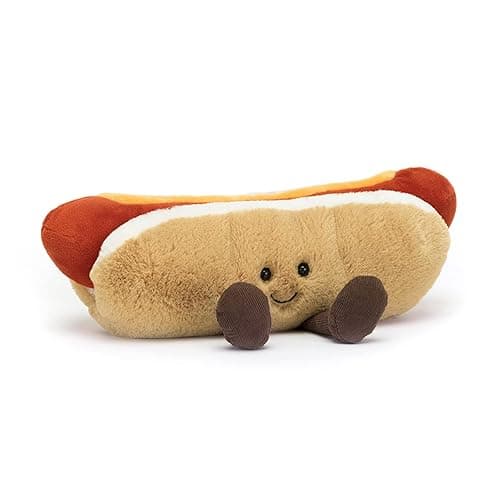 Jellycat Amuseables Hot Dog Stuffed Toy, 10 inches - Food Plush - Fun Gift Idea - Image 1