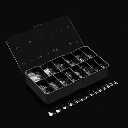 Apres Gel-X® Almond Box of Nail Tips | 280 Gel-X Tips, Soft Tips, 14 Sizes 00-9 | Half-sizes Included (Natural Almond Extra Short, 280 Count) thumbnail 5