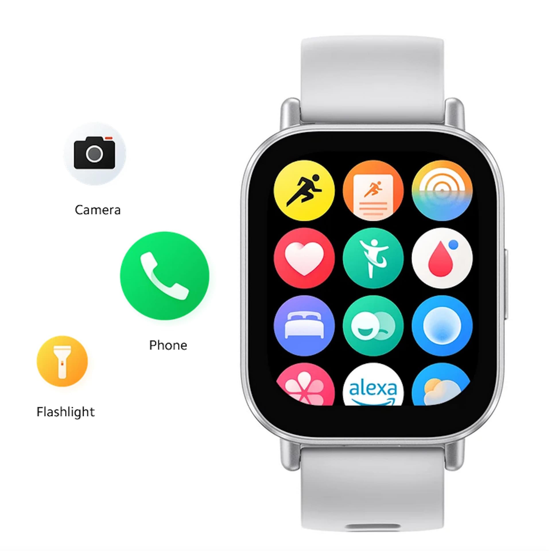 Xiaomi Redmi Watch 5 Active Smartwatch, 2.0 Inch LCD Display, 18 Day Battery, 140+ Sports Modes, Heart Rate and SPO₂ Tracking, 5ATM Waterproof, Bluetooth Calls, Fitness Tracker, Sleep Monitor, silver, thumbnail 3