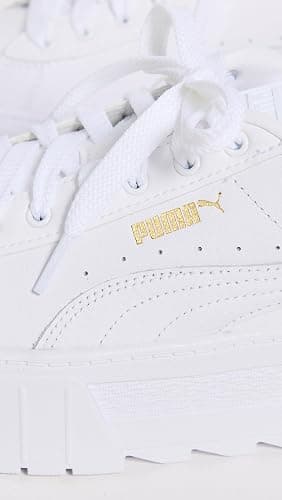 PUMA Womens Mayze Classic Platform Sneakers Shoes Casual - White thumbnail 4