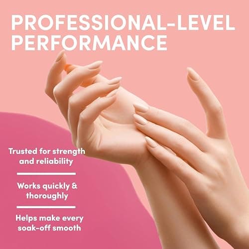 ella+mila 100% Pure Acetone Nail Polish Remover – Professional Strength Gel, Acrylic & Shellac Remover – Fingernail Polish Soak for Dip Powder, Glitter & Artificial Nails (8 fl oz) thumbnail 5