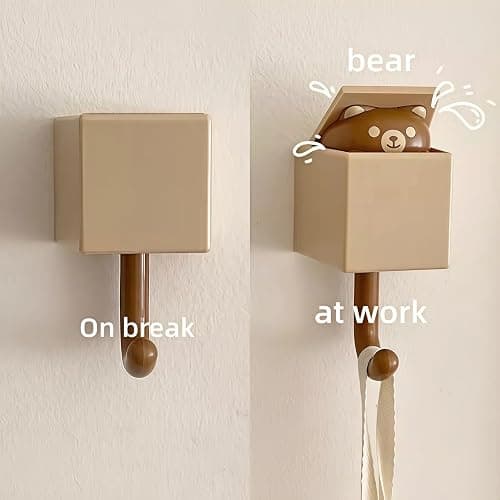 Ruylinare 5PCS Cute Wall Hooks for Keys, Coats & Home Decor - Heavy Duty 5.3lbs Adhesive Hooks, Pet-Shaped Key Holder Wall Mount for Bathroom Bedroom Entryway - Perfect for Renters & Pet Lovers thumbnail 7