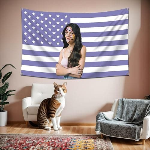 Molleng Olivia Flag Rodrigo purple Tapestry (3x5ft,Heavy Duty, Durable 150D Polyester) Brass Grommets Banner For Outdoor Garage Dorm Room thumbnail 4