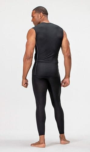 DEVOPS 3 Pack Men's Compression Shirts Sleeveless Workout Tank Top Baselayer for Gym Training, Running, Moisture Wicking thumbnail 6