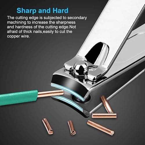 Nail Clippers Set Fingernail and Toenail Clipper Cutters, 18Pcs Manicure Pedicure Kit Professional Grooming Kits, Nail Care Tools with Travel Case Stocking Stuffers Gifts for Men Women Parent thumbnail 7