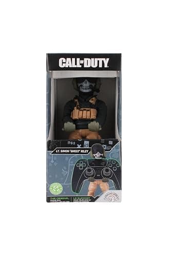 Power Up Factory Exquisite Gaming: Call of Duty: Lt. Simon "Ghost" Riley - Original Mobile Phone & Gaming Controller Holder, Device Stand, Cable Guys, Licensed Figure thumbnail 6