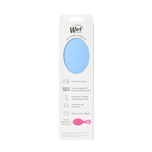 Wet Brush Detangling Brush, Original Detangler Brush (Sky) - Wet & Dry Tangle-Free Hair Brush for Women & Men - No Tangle Soft & Flexible Bristles for Straight, Curly, & Thick Hair thumbnail 12