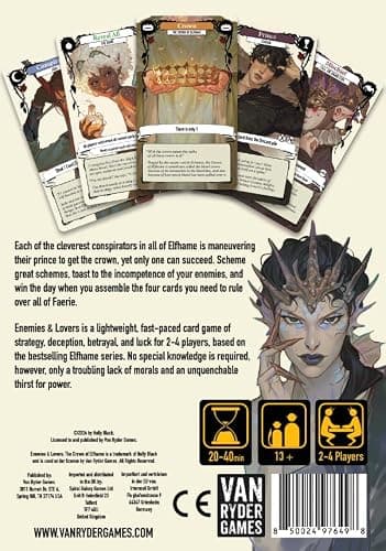 Van Ryder Games - Enemies & Lovers: The Crown of Elfhame - Holly Black - Elfhame Series - 2-4 Player Card Game - 20-40 Minutes Gameplay - Ages 13+ thumbnail 2