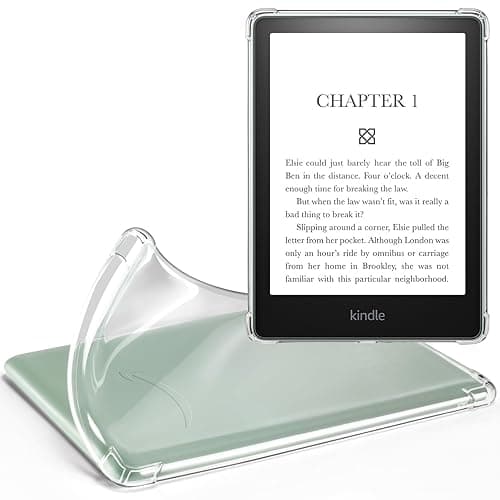 iDLEHANDS Clear Case Exclusively for 6.8 Inch Kindle Paperwhite 11th Gen 2021 - Lightweight, Scratch-Proof Silicone Back Cover, Clear - 6.8" e-Reader - Clear