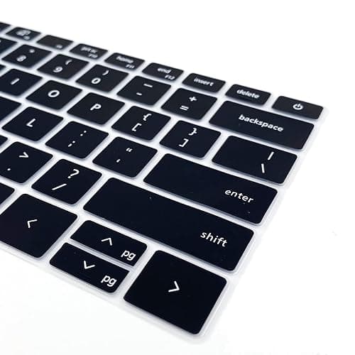 Keyboard Cover for Dell Inspiron 14 5410 5415 5418 5420 5425 5430 7415 7420 7425 7430 7435, Dell Inspiron 16 5620 5625 5630 7620 7630, Inspiron 13 5310, Latitude 3320 3420 Keyboard Skin -Black thumbnail 8