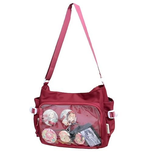 Lapimou Ita Bag Cute Kawaii Shoulder Crossbody Pin Display Ita Purse with Insert - Image 1