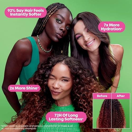 Matrix Food For Soft Travel Trial Kit - Shampoo, Conditioner and Oil Serum, Professional Hydrating Formula for Dry, Brittle Hair, With Hyaluronic Acid & Avocado Oil for Hydration, Softness & Shine thumbnail 3
