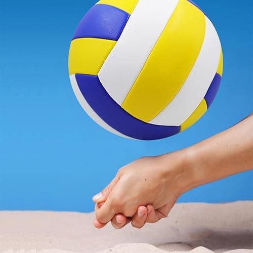ABAJI Volleyball Official Ball Thicker PU Waterproof Anti-Explosion 15+ Years Kids Girls Boys Indoor Training Game Outdoor Sand Beach Pool Play Pump Needle thumbnail 5