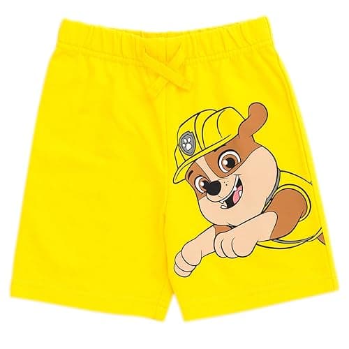 Paw Patrol Chase Skye Rubble Marshall Cosplay T-Shirt and Bike Shorts French Terry Outfit Set Toddler to Big Kid thumbnail 6