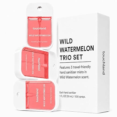 Touchland Wild Watermelon Hydrating Hand Sanitizer Spray, 3 Pack Travel Size thumbnail 3