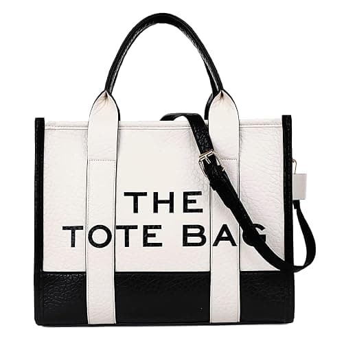 Tote Bags for Women - Personalized Canvas Tote Bags with Zipper Mini Top-Handle Crossbody Tote Bag Handbag for Travel Work - Image 1