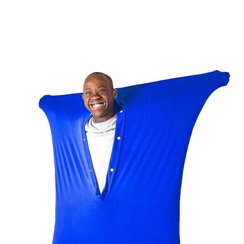 IKDSDKEM Compression Sock with Snug Sensory Sack Body Sock Calming Therapy Blanket Stress Relief Anxiety Autism ADHD ADD Tactile Items for Therapeutic Play (Color : Blue, Size : XL/X-Large) - Image 1