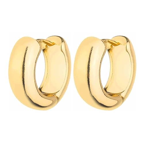 HILXURY Gold Chunky Hoop Earrings Set for Women, 14K Gold Plated Twisted Huggie Hoop Earring Hypoallergenic, Thick Open Hoops Set Lightweight thumbnail 6