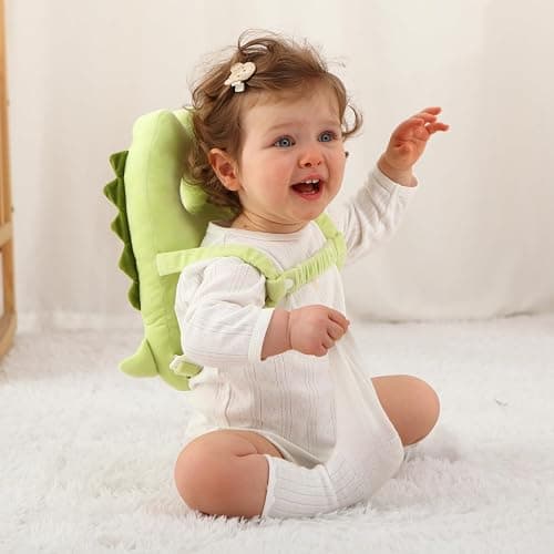 HGTC Baby Head Protector Backpack -Soft & Lightweight Pads - Prevents Bebes Backward Fall Dinosaur thumbnail 7