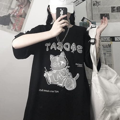 Harajuku Style Woman T-Shirt ins Style Cute Cartoon top Loose Short-Sleeved T-Shirt Kawaii Clothes thumbnail 3