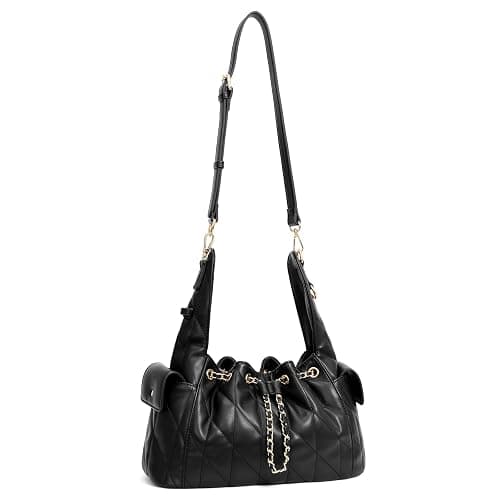 CLUCI Slouchy Hobo Bags for Women, Vegan Leather Shoulder Purse Tabby Handbag with Adjustable Strap Crumpled Quilted Tote Bag thumbnail 9