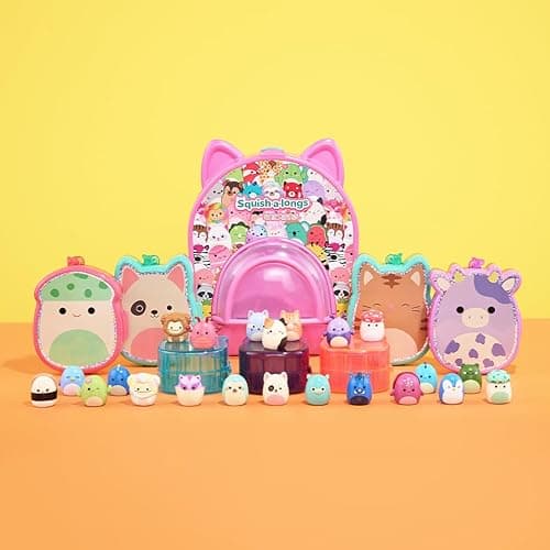 Squish-a-longs 25 Pack - Series 1 - (25) 1” Mini-Squish with 5 Accessories, Ring, and Collector’s Guide - Collect, Trade, & Play - Small thumbnail 2
