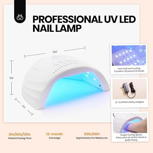 Beetles Gel Nail Polish Kit with U V Light - 75PCS Chic Outfits 45 Colors Gel Polish Set All Season Nail Kit with 5PCS Base Top Coat Soak Off Nails Art Tools Perfect Manicure Set Gifts for Women thumbnail 6