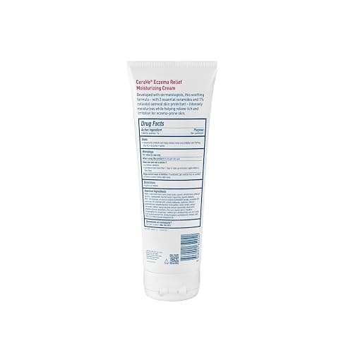 CeraVe Eczema Relief Moisturizing Cream with Colloidal Oatmeal, Shea Butter & Vitamin E For Dry Skin & Itchy Skin Relief, Steroid Free & Paraben Free, 8oz thumbnail 11
