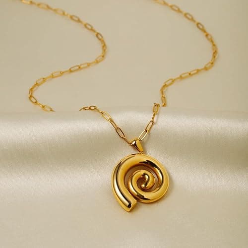 INNERDIVA Gold Seashell Pendent Necklace Bohemian Necklaces Summer Beach Necklaces for Women thumbnail 4