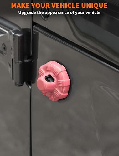 Savadicar Pink Antenna Base Cover for Jeep Wrangler JK JL 4xe & Gladiator JT 2007-2023 – Stylish Exterior Trim Accent, Quick Upgrade Accessory thumbnail 2