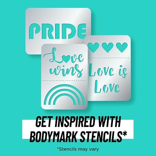 BIC BodyMark Temporary Tattoo Markers for Skin, Pride Pack, Flexible Brush Tip, 11-Count Pack of Assorted Colors, Skin-Safe, Cosmetic Quality, Unique Gifts thumbnail 6