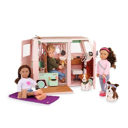 Our Generation – 18-Inch Doll Accessories – Camper Playset – 58 Pieces – Toy Vehicle with Electronics – Pretend Play 3+ Years– RV Country Cruising thumbnail 8