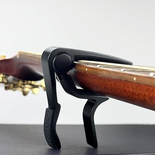 WINGO Guitar Capo for Acoustic and Electric Guitars with 5 Picks for Free, Black. thumbnail 7