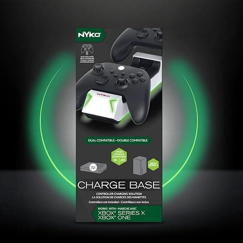 Nyko Charging Station for Xbox Series XS & Charge Base for 2 Controllers w/LED Indicators and Extra USB Port -Controller Charge Stand w/Rechargeable Batteries - Accessories thumbnail 7