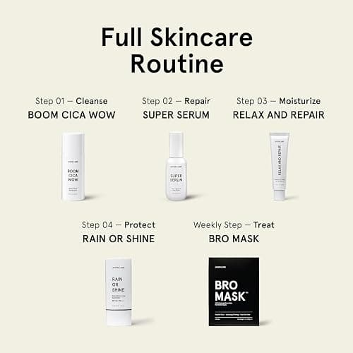 JAXON LANE BRO MASK: Korean Face Mask for Men | 2 Pc. Hydrating Anti Aging Sheet Masks Contains Vitamin C, Vitamin E, Hyaluronic Acid, Hydrolyzed Collagen for Face Care & Acne Treatment (4 Pack) - 4 Count (Pack of 1) thumbnail 7