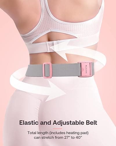 Heating Pad for Period Cramps, Portable Menstrual Heating Pad, Period Pain Relief Heated Pad, Back or Belly Heating Belt, for Her Women Girl Friend Wife thumbnail 7