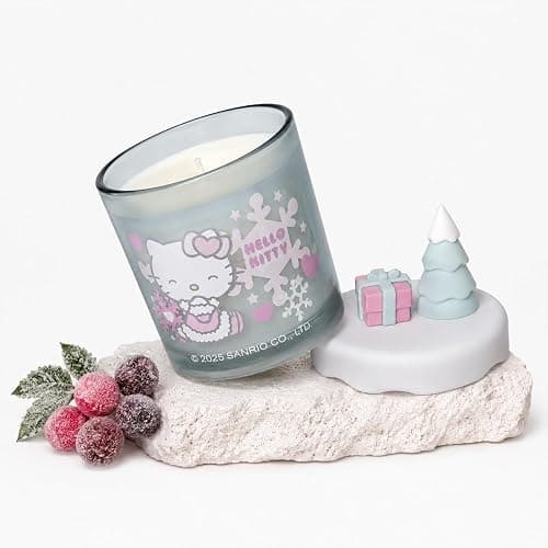 Hello Kitty Seasonal Candle – 213g 1-Wick Candles 35hr Burn Time – Sweet & Floral Fragrances Home Decor, Women Birthday Candle Gift (Frosted Berries) thumbnail 4