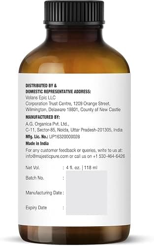 Majestic Pure Essential Oil with Glass Dropper - 100% Pure and Natural - Essential Oils for Diffuser, Aromatherapy, Soap and Candle Making, Lavender Essential Oil, Lavender Oil, 4 Fl Oz thumbnail 5
