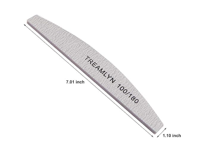 10 Pcs Rough Nail File 100/180 Grit, Heavy Duty Nail Files for Acrylic/Natural Nails, Emery Boards for Nails, Strong Finger Nail Filler, Coarse Nail File for Home and Salon Use thumbnail 6