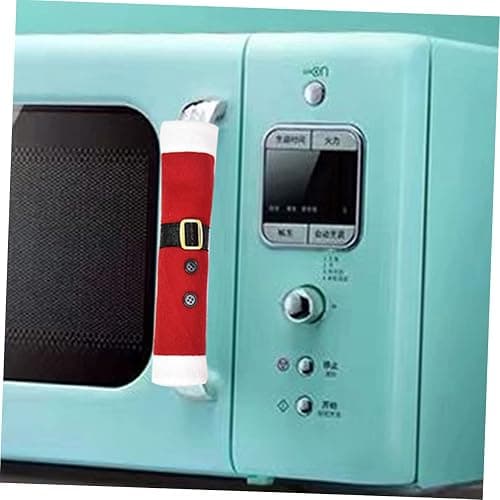Angoily 3Pcs Christmas Refrigerator Door Handle Covers Festive Kitchen Appliance Decor Soft Brushed Cloth for Fridge Microwave More Keeps Handles Clean from Stains Fingerprints thumbnail 5