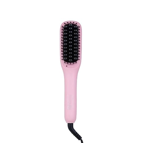 Juicy Couture - Heated Straightening Brush, Sleek & Smooth Hair in Minutes (Pink) - Image 1