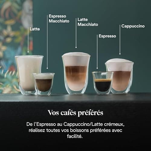 De’Longhi Dedica Style - Perfetto Machine à Expresso Compacte, Mousseur de Lait Manuel pour Expresso et Cappuccino, Compatible Dosettes ESE, Panneau de Commande à Boutons, Largeur 15cm, Noir(EC685.BK) thumbnail 5