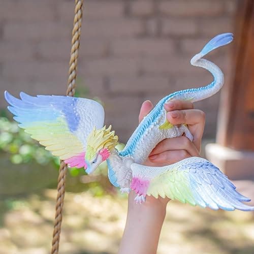 schleich BAYALA — Rainbow Dragon with Large, 13" Wingspan and Movable Parts, Colorful Toy Dragon Collectible Figurine, Fantasy Toys for Girls and Boys Ages 5+ thumbnail 2