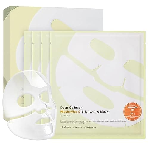 SUNGBOON EDITOR Deep Collagen Niacin-Vita C Overnight Mask | Brightening & Wrinkle Care Mask | 2,160,000PPB Collagen + Niacinamide + Vita C | Stocking Stuffers for Women | Korean Skincare, 4ea - Image 1
