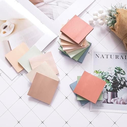 (16 Pack) Sticky Notes 3x3, Vintage Colors, Sticky Pads, Recyclable, Easy to Stick for Home, Office, Notebook thumbnail 4